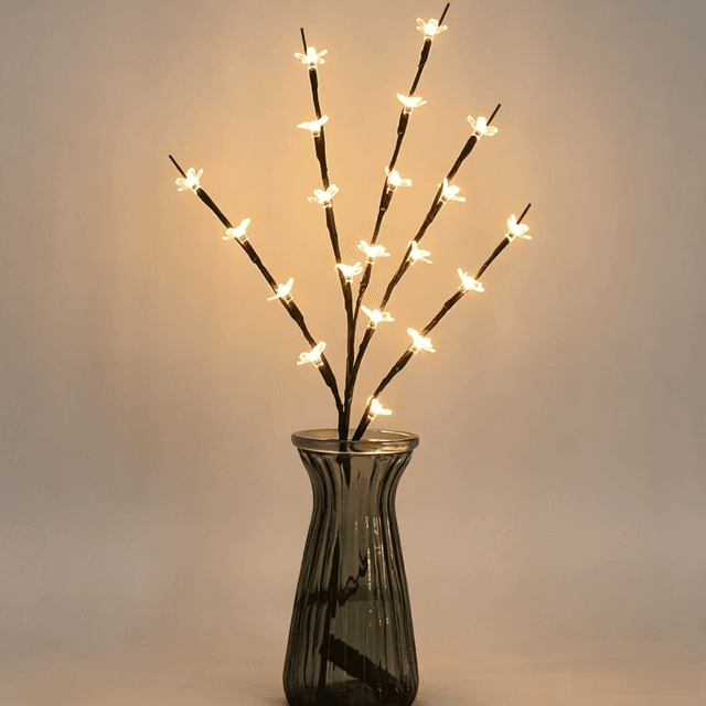 A cherry blossom tree landscape light, suitable for home gardens and urban decoration, weddings, birthdays, Christmas, festivals, parties, indoor and outdoor use, warm white